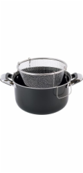 Kamille Hrnec 24cm 4L + sítko, hluboký košík na smažení