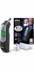 Braun IRT 6520 ThermoScan 7 bezdotykový teploměr, digitální, ušní, paměť na 9 měření, černá