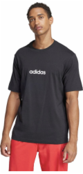 Adidas Pánské tričko Essentials Linear Single černé JE8993 L