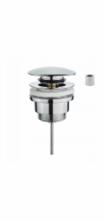 Watersolution Instadrain 2v1 zátka s click-clack/open pro umyvadla s přepadem i bez něj, chrom 2848