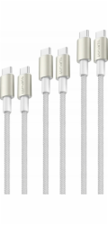 4smarts USB-C - USB-C kabel 3 m stříbrný (540621)