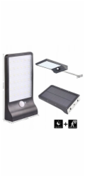 Maclean LED solární lampa (5,5 V, 2,5 W, 18650 Li) 3,7 V, 2000 mAh, 36 SMD LED, 6500 K)