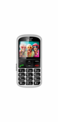 EVOLVEO EasyPhone XS, mobilní telefon pro seniory, bílá