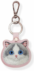 iLike Pouzdro/přívěsek na klíče Nimmy Big Eyed Pet 2.0 s lokátorem koček, růžové