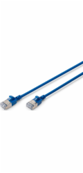 Digitus CAT 6A třída Ea, F/FTP, kroucená dvojlinka, Cu, LSZH, AWG 32/7, délka: 3 m, modrý
