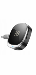 Hoco FM vysílač Bluetooth AUX adaptér Jack 3,5 mm s displejem E80 černý
