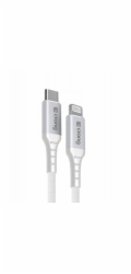 Crong Kabel USB-C - Lightning 1,5 m bílý