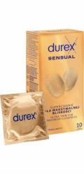 Durex Sensual super tenké latexové kondomy 10 ks