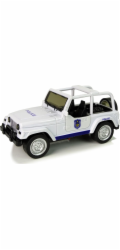 LeanToys Terénní vozidlo Policejní auto Bílé