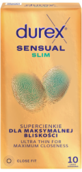 Durex Latexové kondomy Sensual Slim 10 ks