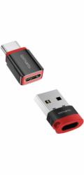 4smarts Adaptér USB-A - USB-C, černý (541615)
