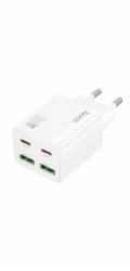 Hoco Nabíječka do zásuvky 2 x USB C + 2 x USB A QC3.0 PD 3A 30W N56 bílá