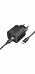 Hoco Nabíječka do zásuvky 2 x USB C + 2 x USB A QC3.0 PD 3A 30W + kabel USB C na USB C N56 černá