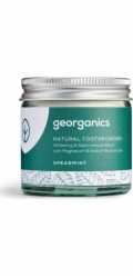 Georganics , prášek na čištění zubů, máta peprná, 60 ml