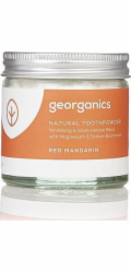 Georganics , prášek na čištění zubů, červená mandarinka, 60 ml