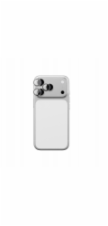 Amazingthing Ochranné sklo pro iPhone 17 Pro / Pro Max se stříbrným hliníkovým rámem