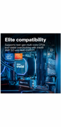 Crucial Pro OC - DDR5 - sada - 32 GB: 2 x 16 GB - DIMM 288-pin - 6400 MT/s / PC5-51200 - CL32 - 1.35 V - bez vyrovnávací pameti - nenápadná matne cerná