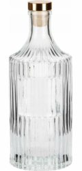 Home Styling Collection Karafa na vodu pro domácí styling, průhledná se zátkou, 500 ml