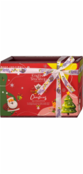 English Tea Shop Sada čajů Holiday Red Santa Collection 12 Pyramid