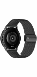 ForCell Řemínek pro Samsung Galaxy Watch F-Design FS11 magnetický ocelový 20 mm černý