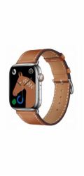 ForCell Řemínek pro Apple Watch F-Design FA20 s otvorem, umělá kůže 42 / 44 / 45 / 49 mm, hnědý
