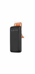 Dudao Univerzální powerbanka K6Pro 10000mAh s USB kabelem, USB typu C, Lightning černá (K6Pro-black)