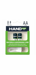 Plastrol Dobíjecí baterie USB-C 2600mWh 1733mAh 2xAA