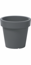 Prosperplast Kulatý květináč Lofly DLOF400 | Kamenně šedý, kulatý tvar, rozměry 39x39x36 cm
