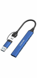 Canyon HUB DS-02 4v1 USB-A/C modrý