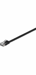 MicroConnect RJ-45/RJ-45 Cat.6 U/UTP černý 10m (V-UTP610S-FLAT)
