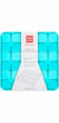 Collar Obojek WAU DOG SILICONE SLOW DOWN MAT 20,5x20,5x1,7cm MODRÝ