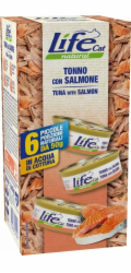 Life Pet Care Krmivo pro kočky Life Cat s tuňákem a lososem 6x50g