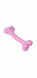 EBI gumová kostní hračka růžová/jahodová L 20,25 cm