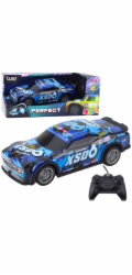 LeanToys RC závodní auto se svítící karoserií, černo-modré