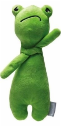 Beeztees Grumpy Frog Plyšová hračka pro psa 30 cm