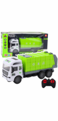 LeanToys RC popelářské auto na dálkové ovládání se zelenými světly 1:24