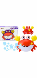 LeanToys Stroj na bubliny s červeným krabem