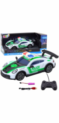 LeanToys RC Drift policejní sportovní auto s LED světly 1:22