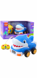 LeanToys RC auto na dálkové ovládání pro batolata Blue Shark