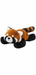 LeanToys Plyšová panda červená a červená 30 cm LEAN Toys