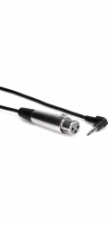 Hosa Kabel Jack 3,5 mm - XLR 0,3 m stříbrný (XVM-101F)