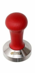 Lelit Tamper PLA471R na pěchování kávy - 57 mm, červené dřevo