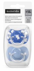 Suavinex 309071-Fyziologický dudlík SX PRO 18M 2 ks MODRÝ WILD&FREE