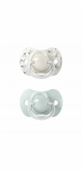 Suavinex 309056 - Fyziologický dudlík SX PRO 0-6M 2 ks ZELENÍ PTÁČCI