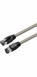 MicroConnect CAT8.1 S/FTP 3m šedý LSZH