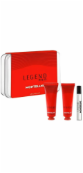 Mont Blanc SADA Legened Red MINIATURA EDP sprej 7,5 ml + KRÉM NA OBLIČEJ 30 ml + ČISTICÍ GEL 30 ml
