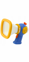 LeanToys Megafon pro děti, měnič hlasu, světelné efekty, modrý