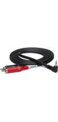 Hosa Kabel Jack 3,5 mm - RCA (Cinch) x2 1,83 m černý (CMR-206R)