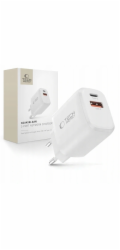 Tech-Protect NCA45W-GAN 2PORTOVÁ SÍŤOVÁ NABÍJEČKA PD 45W / QC3.0 BÍLÁ