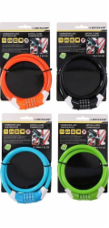 Dunlop kódovaný zámek na kolo s ochranou proti krádeži (zelený)